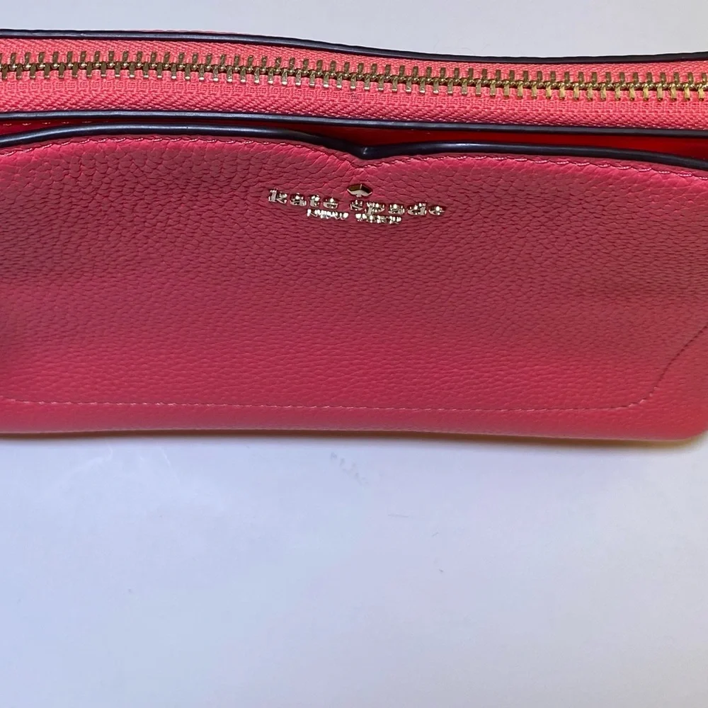 🩷Kate Spade Harlow Crossbody Pink Hibiscus Pebbled Leather - Picture 7 of 11